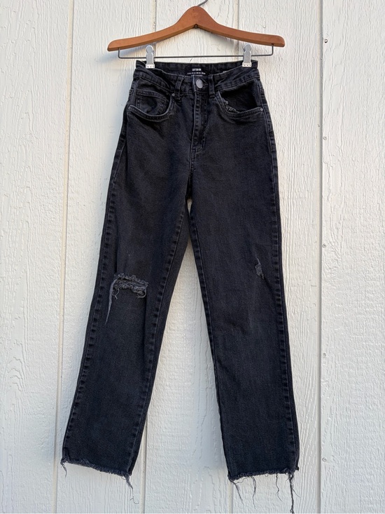 Cotton On Other - Cotton On High-Rise Black Distressed Girls Jeans - Size: 2